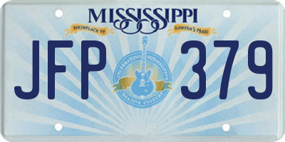 MS license plate JFP379