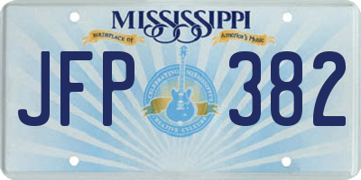 MS license plate JFP382