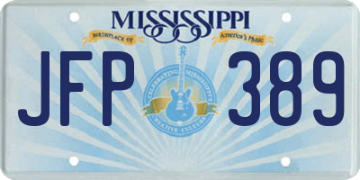 MS license plate JFP389