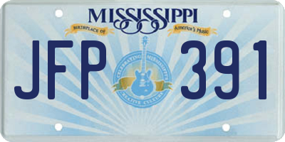 MS license plate JFP391