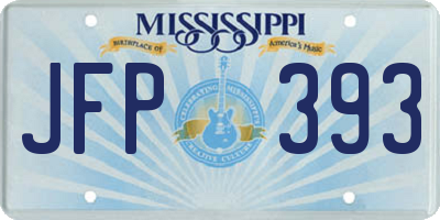 MS license plate JFP393