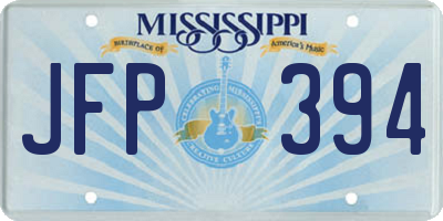 MS license plate JFP394