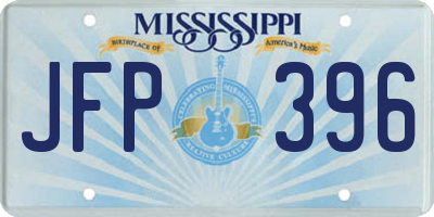 MS license plate JFP396