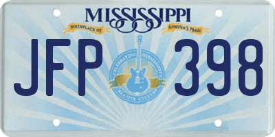 MS license plate JFP398