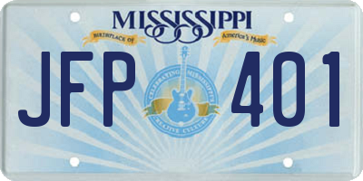MS license plate JFP401