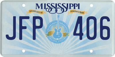 MS license plate JFP406