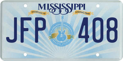 MS license plate JFP408