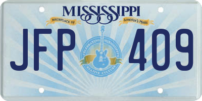 MS license plate JFP409