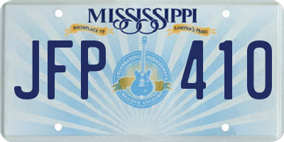 MS license plate JFP410