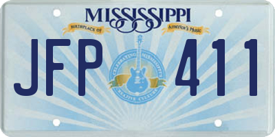 MS license plate JFP411