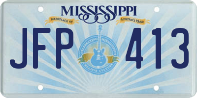 MS license plate JFP413