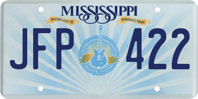 MS license plate JFP422