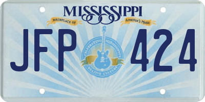 MS license plate JFP424