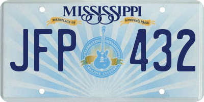 MS license plate JFP432