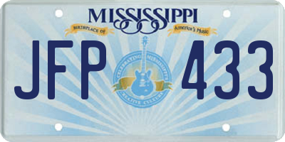 MS license plate JFP433