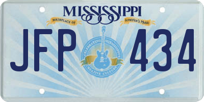 MS license plate JFP434