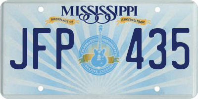 MS license plate JFP435