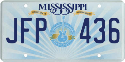 MS license plate JFP436