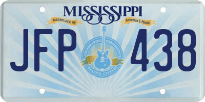 MS license plate JFP438