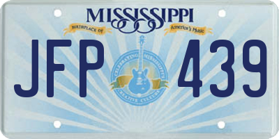 MS license plate JFP439