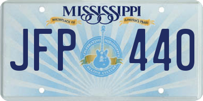 MS license plate JFP440