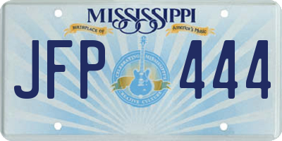 MS license plate JFP444