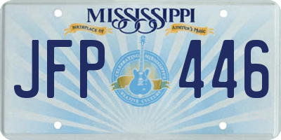 MS license plate JFP446