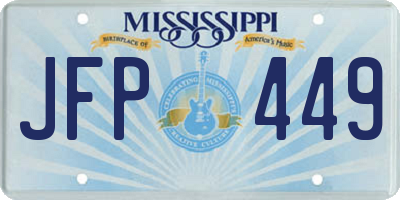 MS license plate JFP449