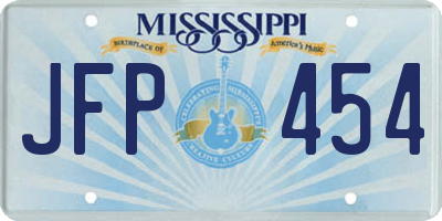 MS license plate JFP454