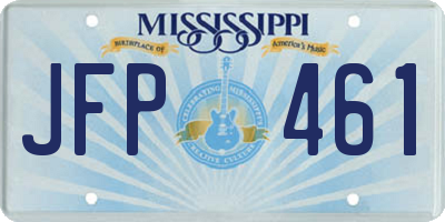 MS license plate JFP461