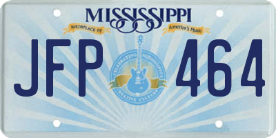 MS license plate JFP464