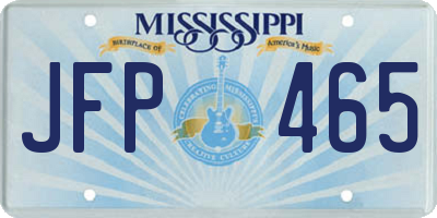 MS license plate JFP465