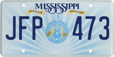 MS license plate JFP473