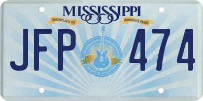 MS license plate JFP474