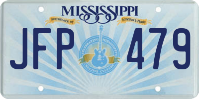 MS license plate JFP479