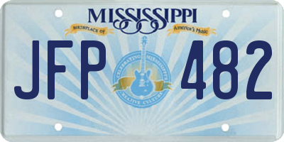 MS license plate JFP482