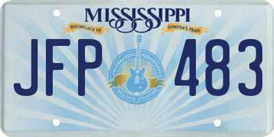 MS license plate JFP483