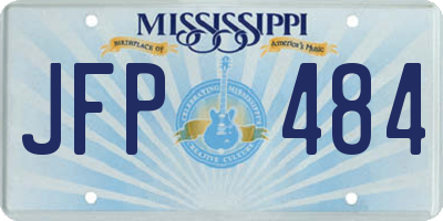 MS license plate JFP484