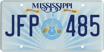 MS license plate JFP485