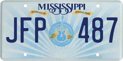 MS license plate JFP487