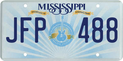 MS license plate JFP488