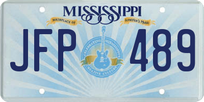 MS license plate JFP489