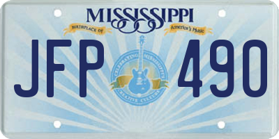 MS license plate JFP490