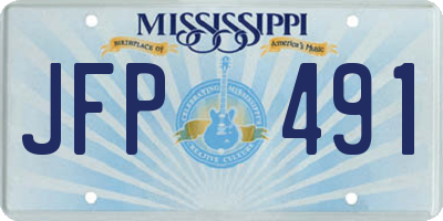 MS license plate JFP491