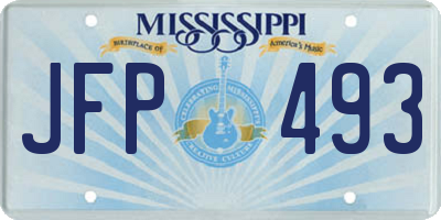 MS license plate JFP493