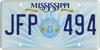 MS license plate JFP494