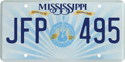 MS license plate JFP495