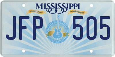 MS license plate JFP505