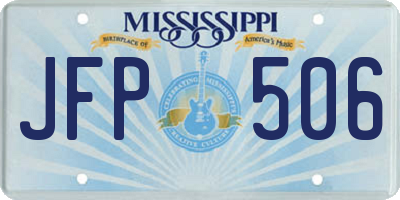 MS license plate JFP506