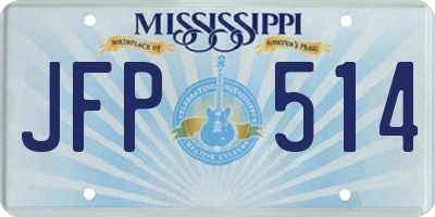 MS license plate JFP514